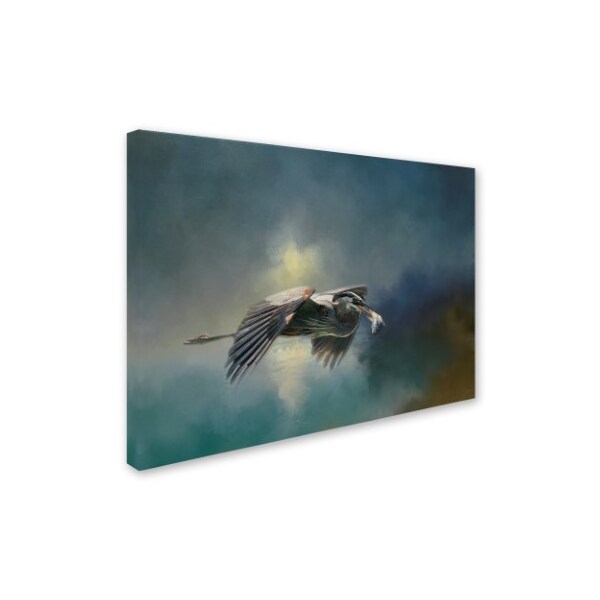 Jai Johnson 'Blue Herons Catch Of The Day' Canvas Art,35x47